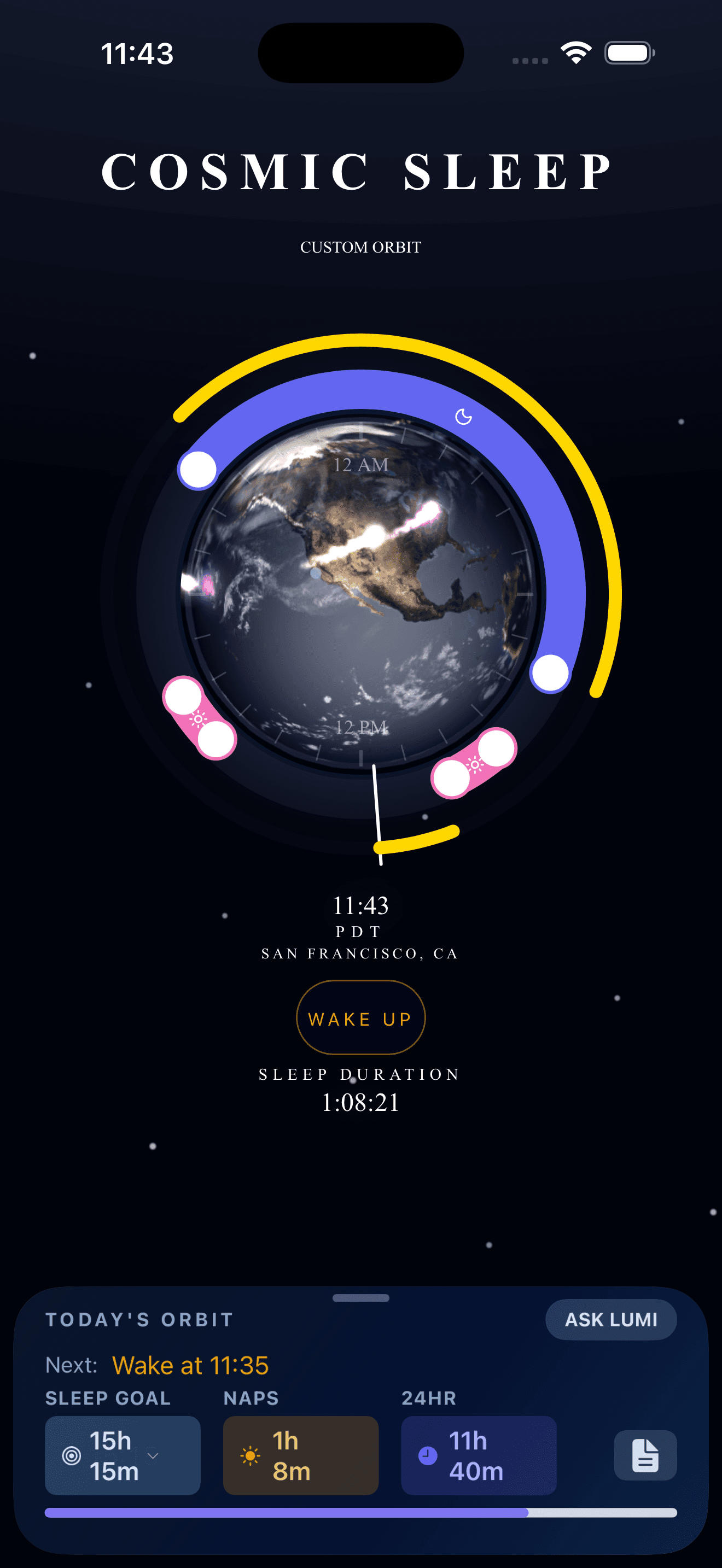 Cosmic Sleep Screenshot 1 (Dark)